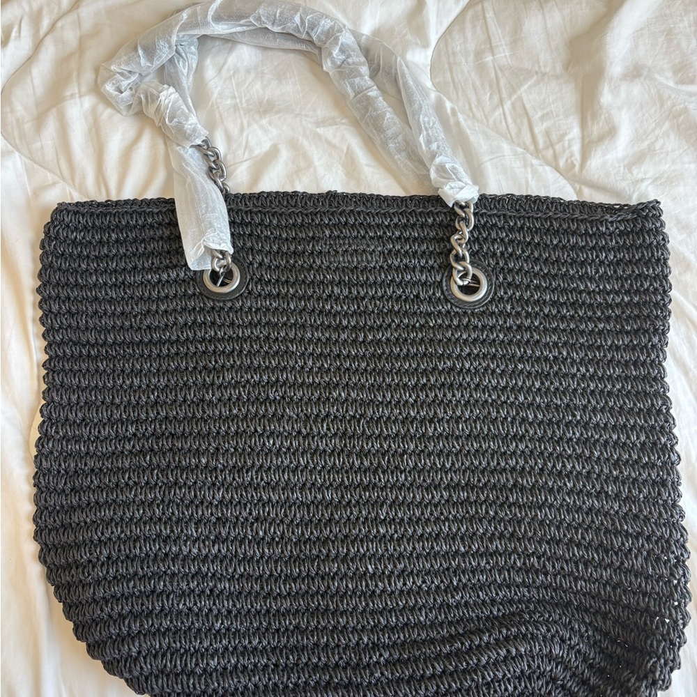 Kurt Geiger Chelsea Raffia Shopper - Picture 2 of 3